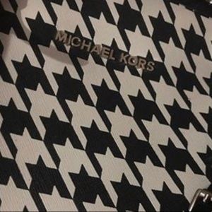 Michael Kors houndstooth large bag